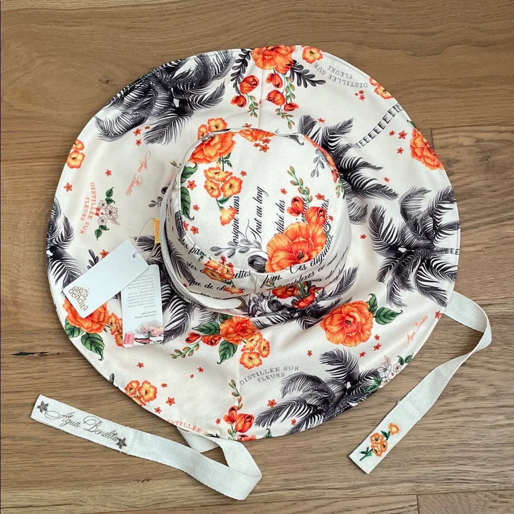 Agua Bendita Elektra Ete Floppy Hat, NWT